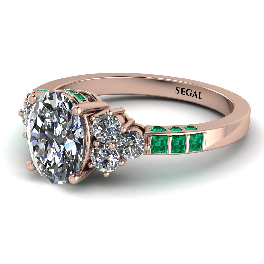Oval Glamorous Diamond Engagement Ring - Mariah No. 17