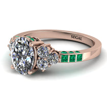 Oval Glamorous Diamond Engagement Ring - Mariah No. 17 image 1