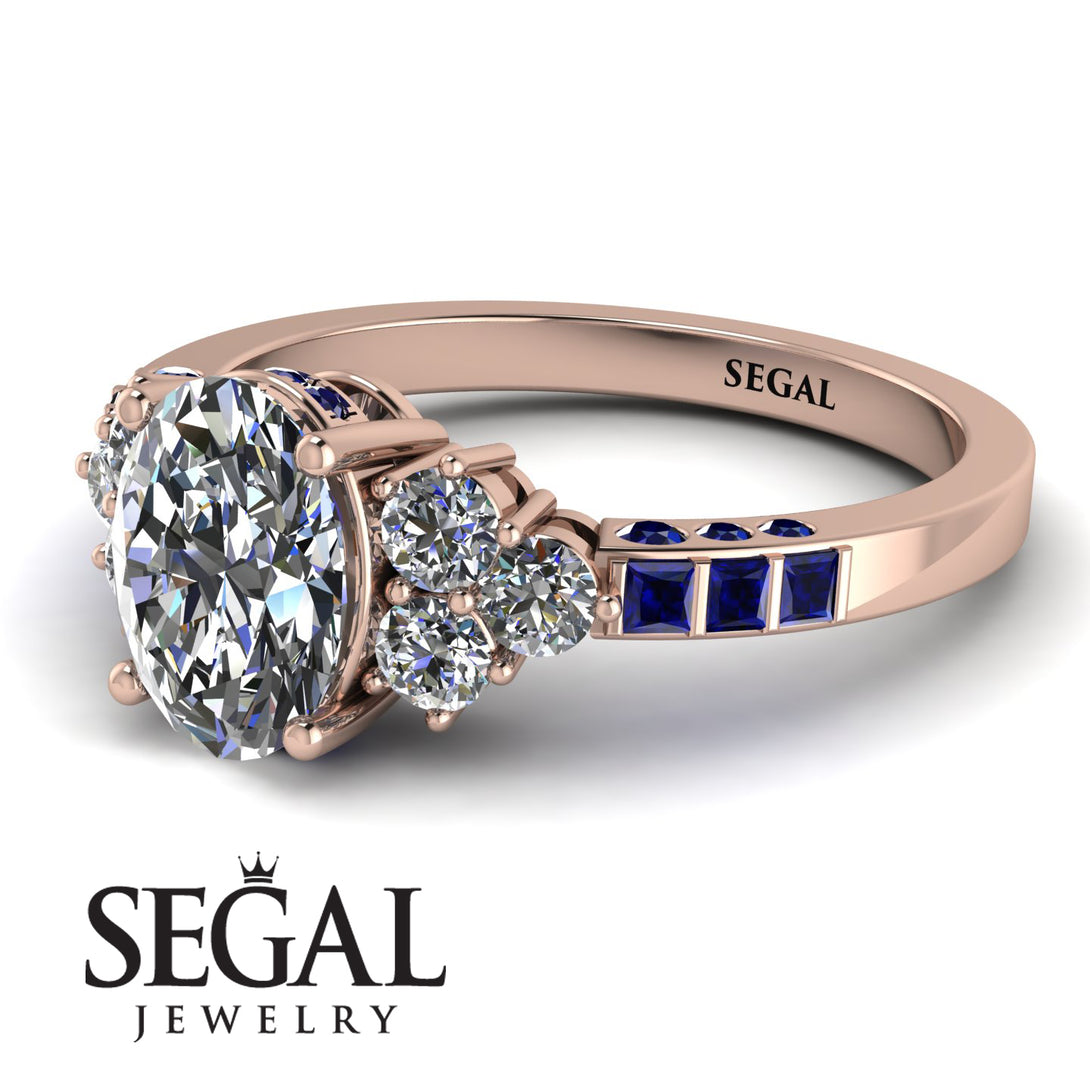 Oval Glamorous Diamond Engagement Ring - Mariah No. 62