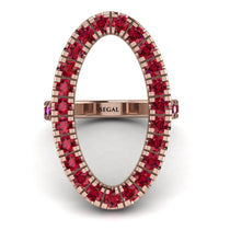 Oval Ruby Ring - Aubree No. 11 image 1