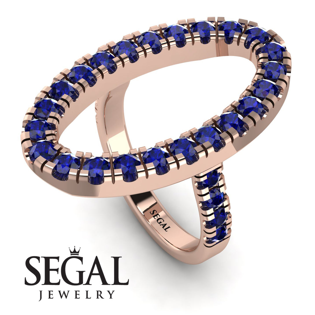 Oval Sapphire Ring - Aubree No. 14