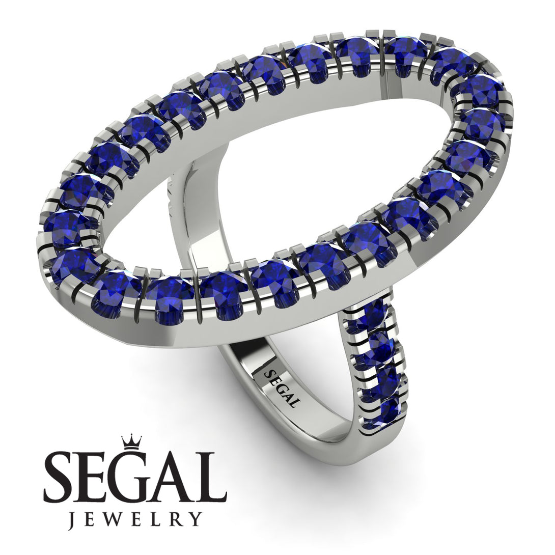 Oval Sapphire Ring - Aubree No. 15