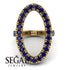 Oval Sapphire Ring - Aubree No. 13