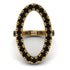 Oval Black Diamond Ring - Aubree No. 7