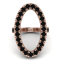 Oval Black Diamond Ring - Aubree No. 8 image 1