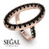 Oval Black Diamond Ring - Aubree No. 8 image 2
