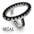 Oval Black Diamond Ring - Aubree No. 9