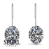 Oval Hidden Halo Diamond Earrings - Gemma No. 3 image 10