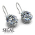 Oval Hidden Halo Diamond Earrings - Gemma No. 3 image 3