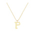 P - Letter Name Necklace Initial Necklace