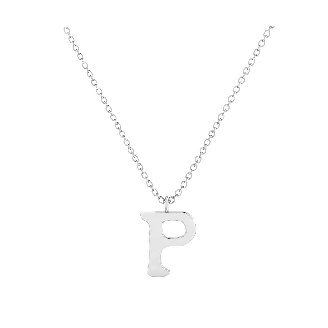 P - Letter Name Necklace Initial Necklace