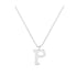 P - Letter Name Necklace Initial Necklace