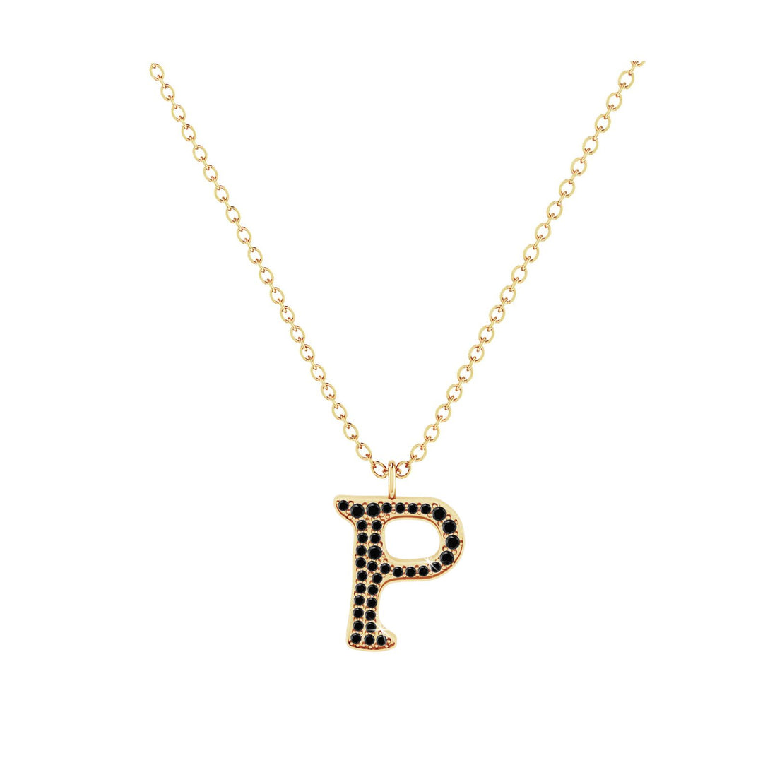 P - Letter Name Necklace Initial Necklace