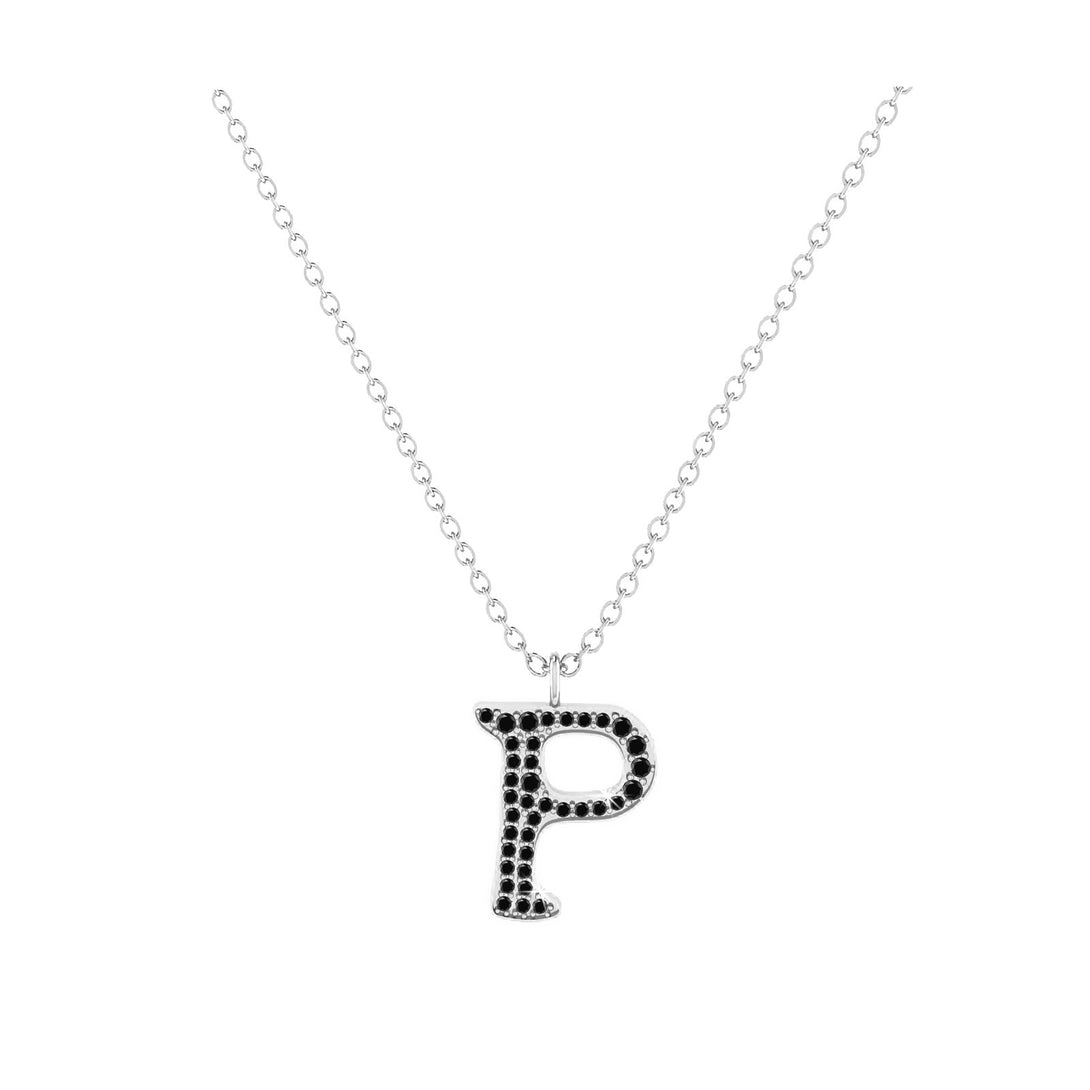 P - Letter Name Necklace Initial Necklace