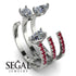 Pear Shape Diamond Glam Open Ring - Quinn No. 48