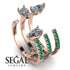 Pear Shape Diamond Glam Open Ring - Quinn No. 17 image 13