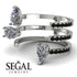 Pear Shape Diamond Glam Open Ring - Quinn No. 33 image 3