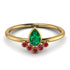 Pear Shaped Stacking Ruby Ring - Brianna No. 49