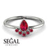 Pear Shaped Stacking Ruby Ring - Brianna No. 57 image 10
