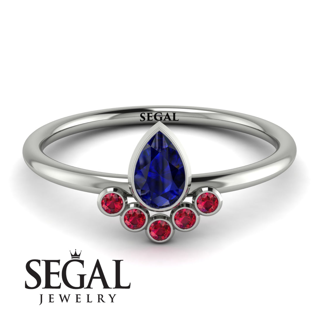 Pear Shaped Stacking Ruby Ring - Brianna No. 60