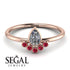 Pear Shaped Stacking Ruby Ring - Brianna No. 47 image 5