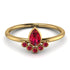 Pear Shaped Stacking Ruby Ring - Brianna No. 55 image 1