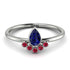 Pear Shaped Stacking Ruby Ring - Brianna No. 60 image 1
