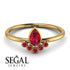 Pear Shaped Stacking Ruby Ring - Brianna No. 55 image 10