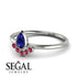 Pear Shaped Stacking Ruby Ring - Brianna No. 60 image 2