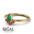 Pear Shaped Stacking Ruby Ring - Brianna No. 49