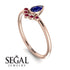 Pear Shaped Stacking Ruby Ring - Brianna No. 59 image 3