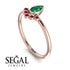 Pear Shaped Stacking Ruby Ring - Brianna No. 50 image 3