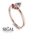Pear Shaped Stacking Ruby Ring - Brianna No. 47 image 3