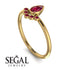 Pear Shaped Stacking Ruby Ring - Brianna No. 55 image 3