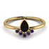Pear Shaped Stacking Sapphire Ring - Brianna No. 67 image 1
