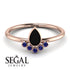 Pear Shaped Stacking Sapphire Ring - Brianna No. 68