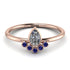 Pear Shaped Stacking Sapphire Ring - Brianna No. 62 image 1