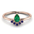 Pear Shaped Stacking Sapphire Ring - Brianna No. 65 image 1