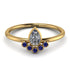 Pear Shaped Stacking Sapphire Ring - Brianna No. 61
