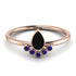 Pear Shaped Stacking Sapphire Ring - Brianna No. 68 image 1