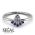 Pear Shaped Stacking Sapphire Ring - Brianna No. 63 image 10