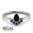 Pear Shaped Stacking Sapphire Ring - Brianna No. 69