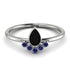 Pear Shaped Stacking Sapphire Ring - Brianna No. 69 image 1