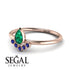 Pear Shaped Stacking Sapphire Ring - Brianna No. 65 image 2