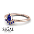 Pear Shaped Stacking Sapphire Ring - Brianna No. 74