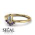 Pear Shaped Stacking Sapphire Ring - Brianna No. 61 image 2