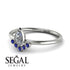 Pear Shaped Stacking Sapphire Ring - Brianna No. 63 image 2