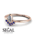 Pear Shaped Stacking Sapphire Ring - Brianna No. 62 image 2