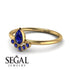 Pear Shaped Stacking Sapphire Ring - Brianna No. 73