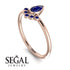 Pear Shaped Stacking Sapphire Ring - Brianna No. 74